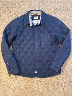 Marine Layer Decker Quilted Navy Men's Jacket - Small